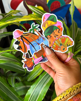 Sunkissed Babes: 3-Sticker Pack