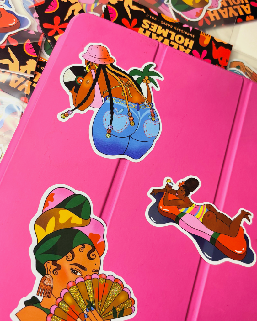Sunkissed Babes: 3-Sticker Pack