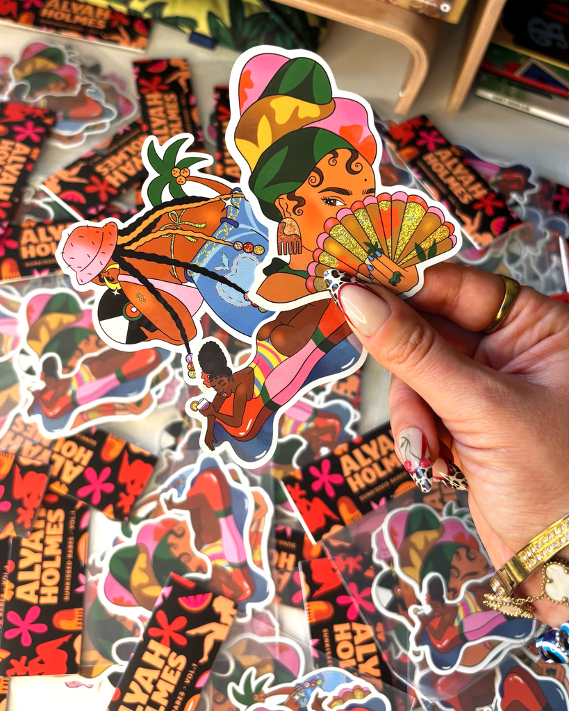 Sunkissed Babes: 3-Sticker Pack